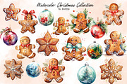 Watercolor Christmas Collection, a Seasonal Illustration by Line Store (Thumbnail 8 of 9)