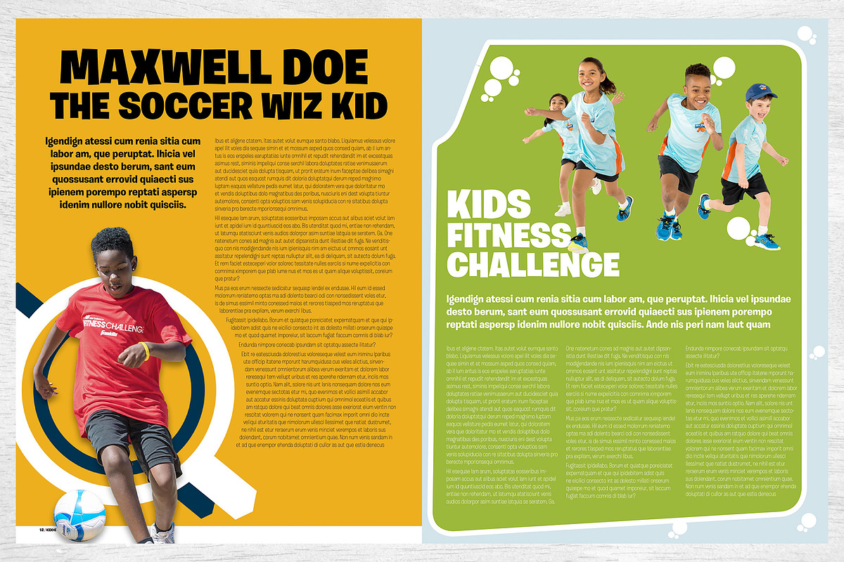 Kids Magazine Template, a Magazine Template by Red Cactus Creative (Photo 7 of 18)