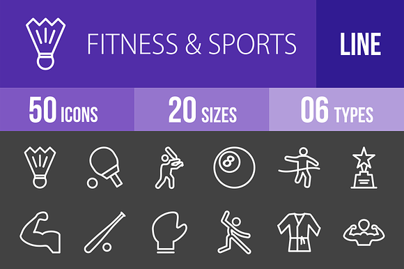 50 Fitnesssports Line Inverted Icon