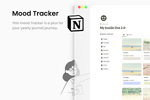 Notion Mood Tracker Template, a Websites & App Template by By Notion