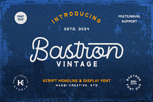 Bastron - Script Monoline