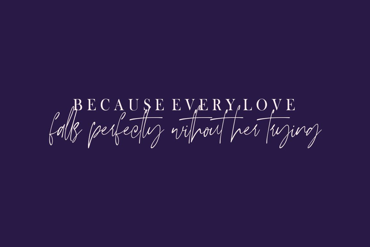 Emilliya // Luxury Signature Font preview 5
