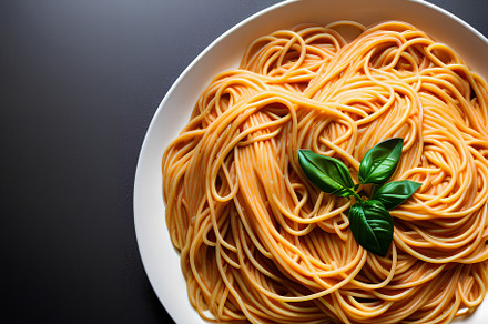 Cooked spaghetti noodles, background, a Food & Drink Photo by Onedaystory