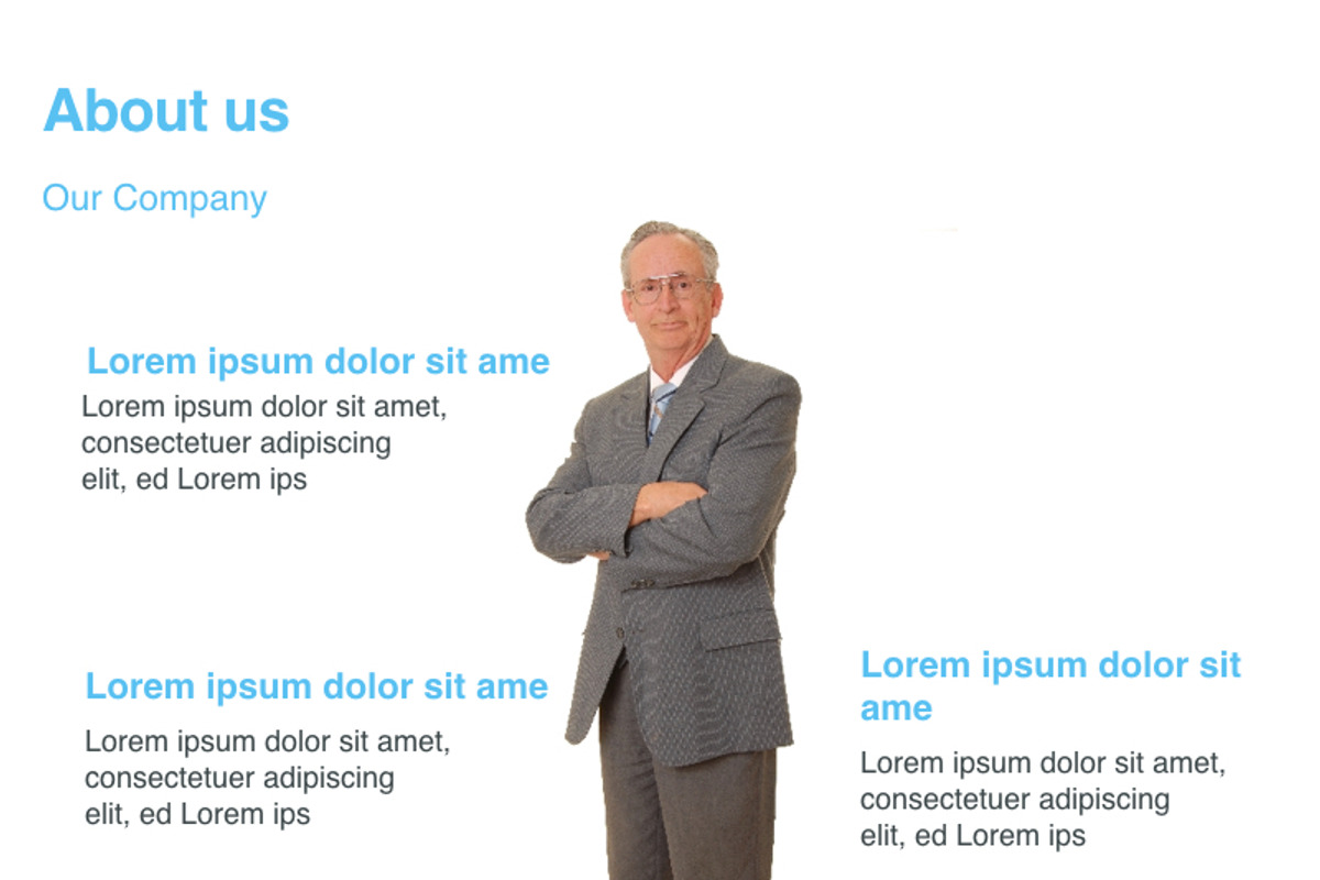 Minimalist Blue Template, a Presentation Template by Iconography - Pitch Deck (Photo 2 of 21)