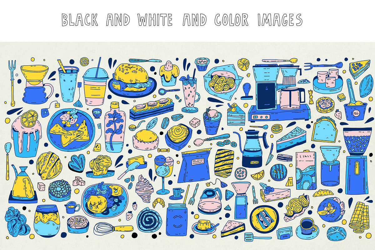 174 Coffee shop illustrations, a Food Illustration by Sasha Mitkalova (Photo 3 of 7)