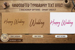 Handcrafted Typography Text Effect