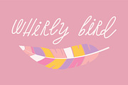 Whirly Birds, a Script Font by Great Lakes Lettering (Thumbnail 1 of 7)