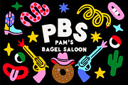 Wonky Font! A Clean & Blocky Font, a Sans Serif Font by Meg Lewis Fun House (Thumbnail 9 of 11)