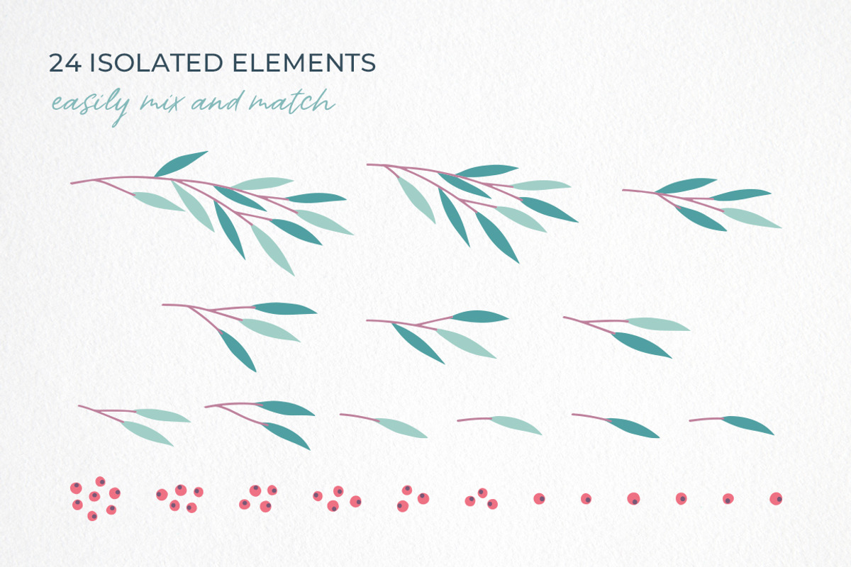 Festive Greenery, a Decorative Illustration by Insalata Illustrata (Photo 6 of 7)