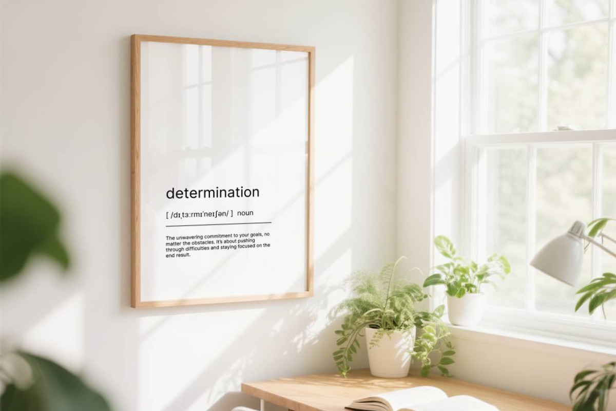 Motivational Definition Poster, a Decorative Illustration by YG STUDIO (Photo 7 of 9)