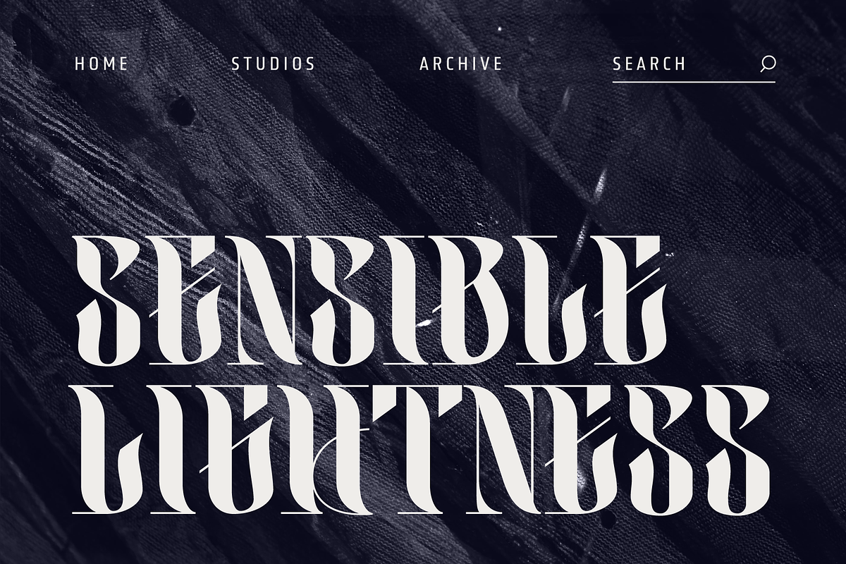 Realitas; Unique Experimental Font, a Serif Font by Eko Bimantara (Photo 9 of 9)