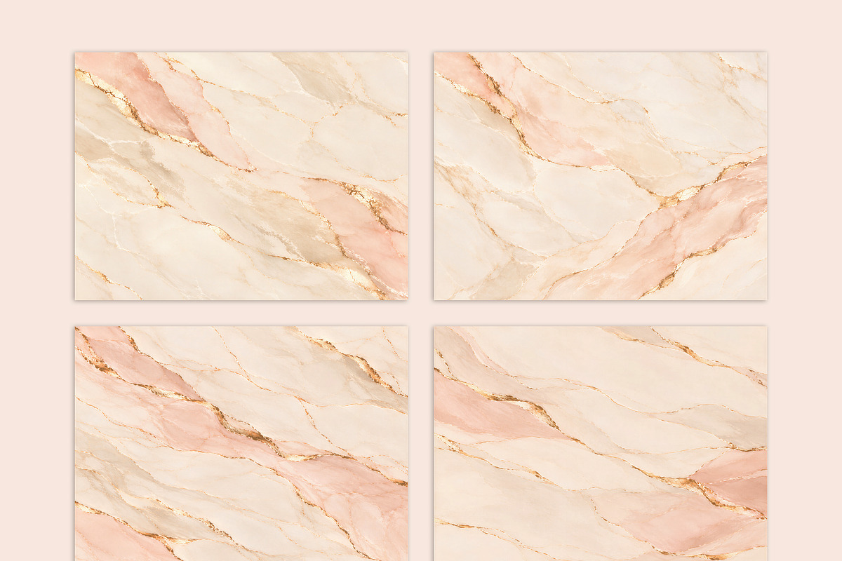 Blush & Gold Gilded Marble Textures, a Texture Graphic by by creative paper (Photo 3 of 5)