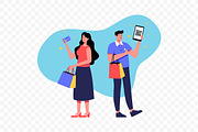 Online Shopping Payment Illustration, a Person Illustration by Partikusi Design (Thumbnail 3 of 3)