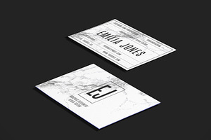 White Marble Bussiness Card Template