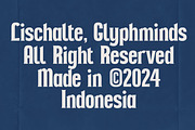 Lischalte Typeface, a Serif Font by Glyphminds Studios (Thumbnail 5 of 10)