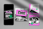 Pink Modern Fashion Instagram Pack, a Social Media Template by graphicook (Thumbnail 3 of 5)