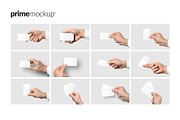 Rounded Corner Business Card Mockup, a Print Template by PrimeMockup (Thumbnail 11 of 12)