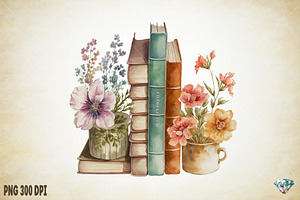 Flower Book Watercolor