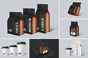 Coffee Packaging Mockups Set, a Cups & Container Mockup by Mockupdaddy (Thumbnail 1 of 22)
