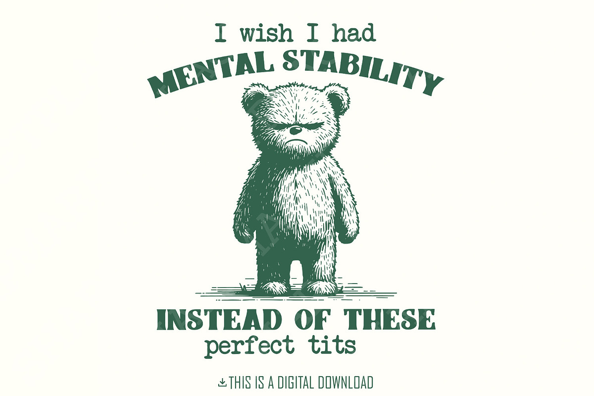 Funny Mental Health Meme PNG, Perfec, an Illustration by SharpMarketplace (Photo 1 of 9)