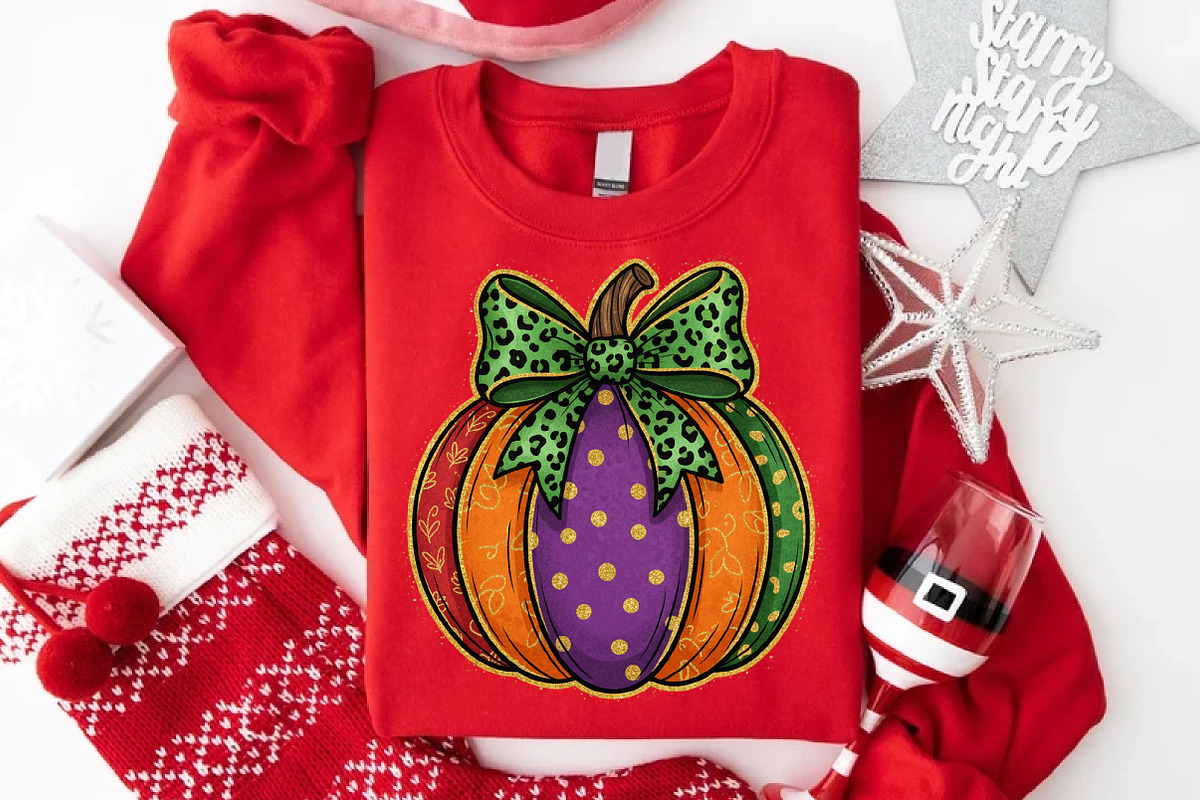 Glitter Fall Pumpkin PNG, an Illustration by Libby Wishes (Photo 7 of 8)