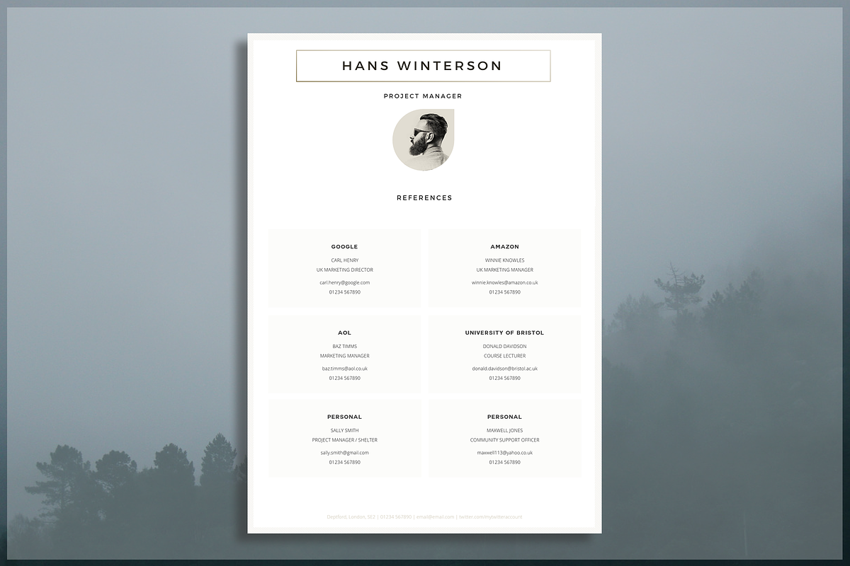 Resume Template / CV Template, a Resume Template by introDuice - CV / Resumes (Photo 5 of 6)