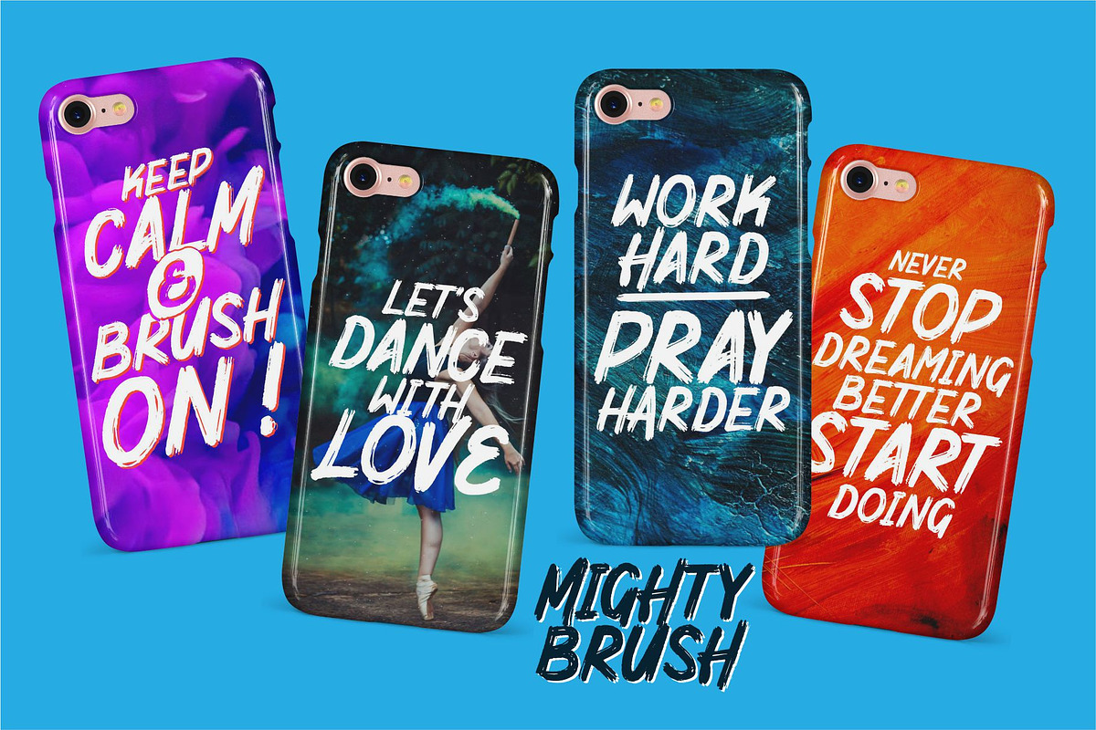 MIGHTY BRUSH Fonts, a Font by Garisman Std (Photo 4 of 10)