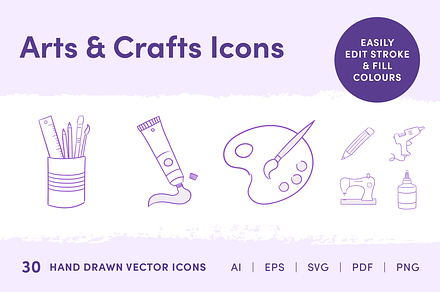 Arts & Crafts Icons