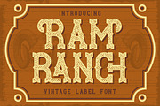 Ram Ranch Western Layered Font, a Serif Font by JumboDesign (Thumbnail 1 of 6)