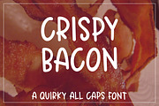 Crispy Bacon - Quirky all caps font, a Handwritten Font by Stacy's Digital Designs (Thumbnail 1 of 6)