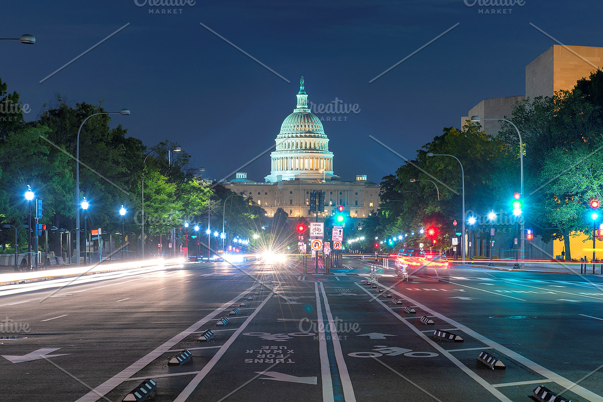 Night view at Washington DC, an Architecture Photo by Lucky Photographer (Photo 1 of 2)