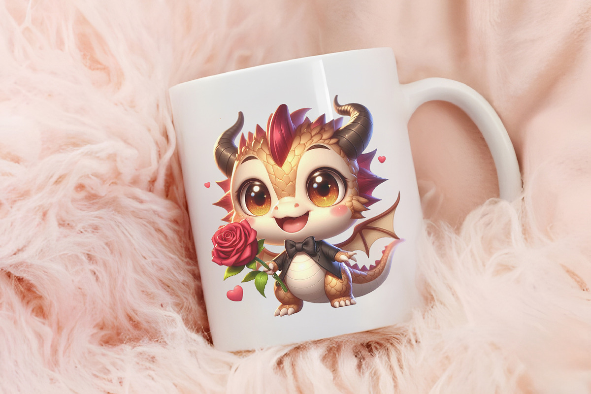 Cute Baby Dragon Clipart, an Animal Illustration by RobertsArt (Photo 5 of 7)