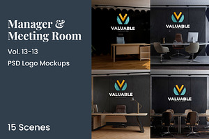PSD Manager & Meeting Room Mockup