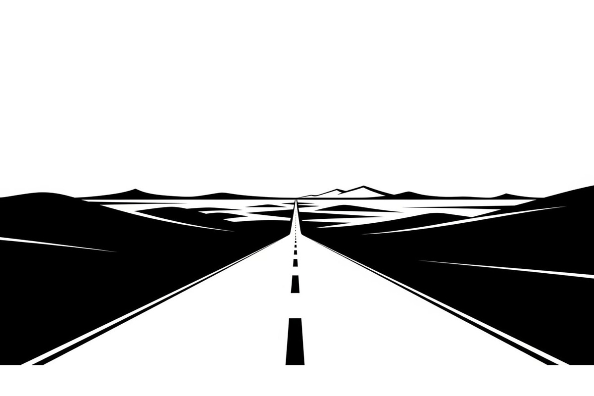Desert Highway Silhouette Set, an Illustration by musafir_fashion (Photo 12 of 16)