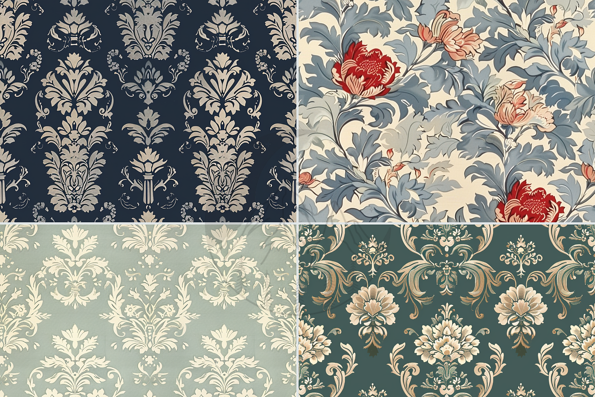 Regency Patterns Digital Paper, a Pattern Graphic by Paper & Pattern Studio (Photo 7 of 9)