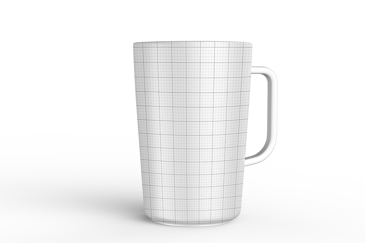 Yellow Glossy Mug Mockup With Handle, a Product Mockup by graphypix (Photo 4 of 4)