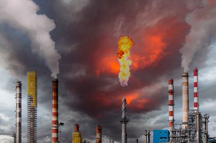 Oil refinery in a large chemical industry