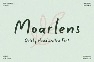 Moarlens - Quirky Handwritten Font
