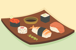 Sushi on a Plate