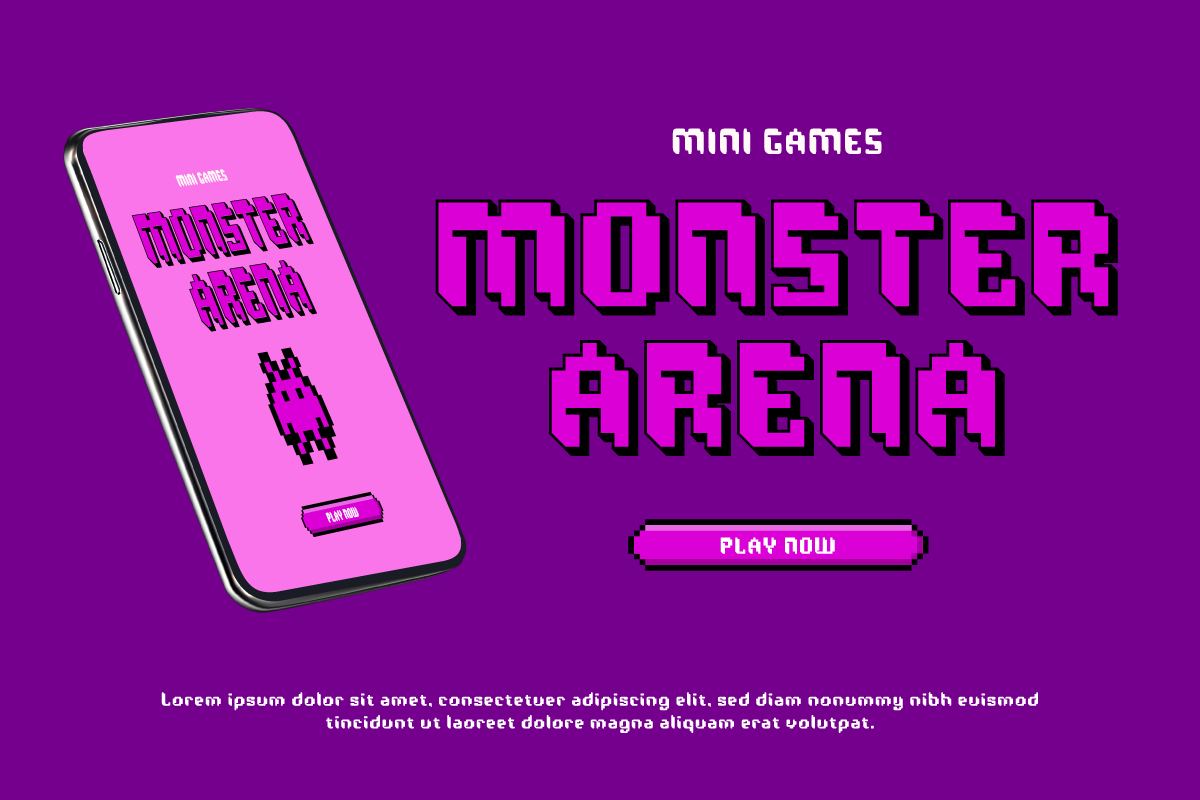 Pixemon - Pixel Game Font, a Sans Serif Font by twinstd (Photo 7 of 9)