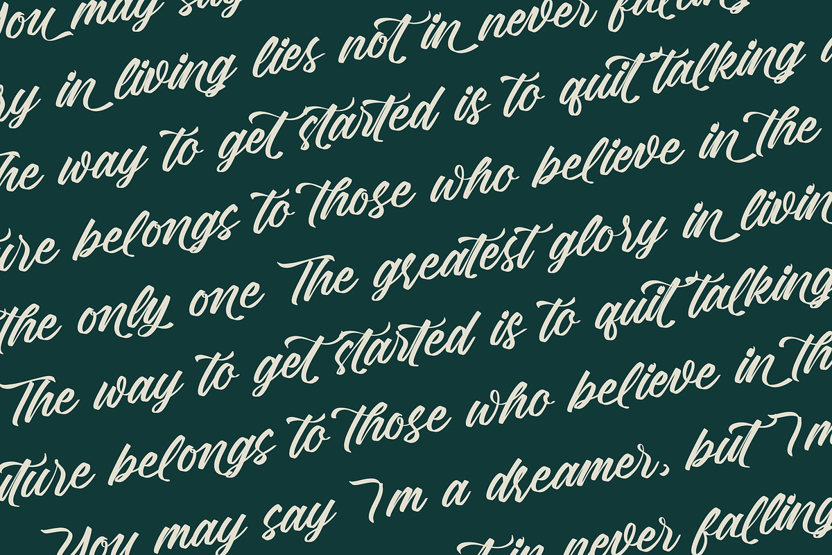 Rustical Banley Modern Script Font, a Script Font by Letterena Studios Script (Photo 17 of 20)