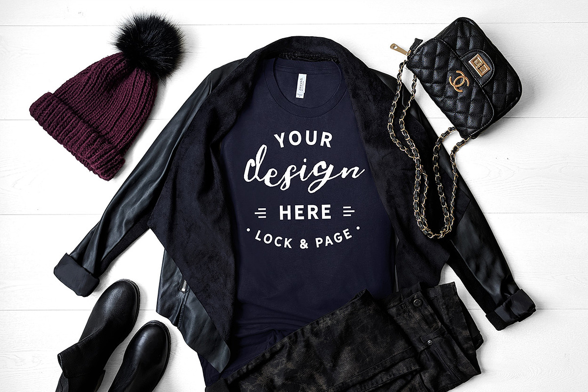 T-Shirt Mockup Bundle Bella Canvas, a Shirt Mockup by lock and page (Photo 54 of 71)