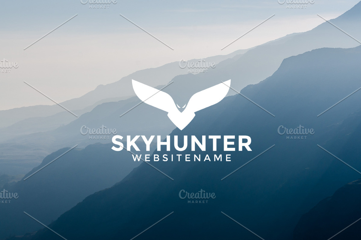 Skyhunter Logo Template, a Branding & Logo Template by pne-design (Photo 1 of 2)