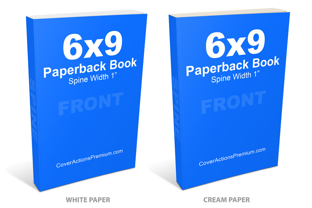 6x9 Paperback Book Mockup -PS Action, a Print Template by Cover Actions Premium (Photo 5 of 6)