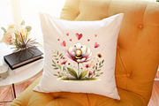 Cute Bee Mine Valentine's Day Clipar, an Illustration by Sublimation Artist (Thumbnail 6 of 6)