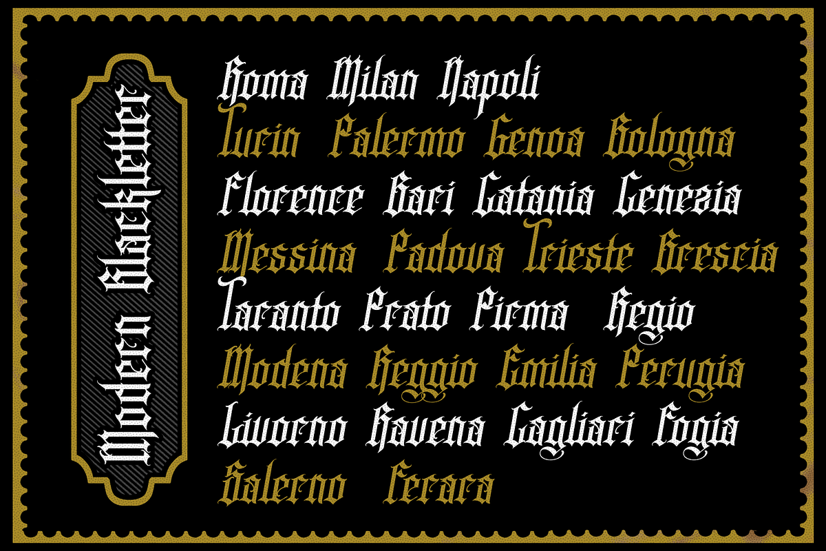 KINGSTOWN, a Blackletter Font by dansdesign (Photo 7 of 10)
