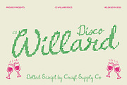 CS Willard Disco, a Script Font by Craft Supply Co. (Thumbnail 1 of 8)