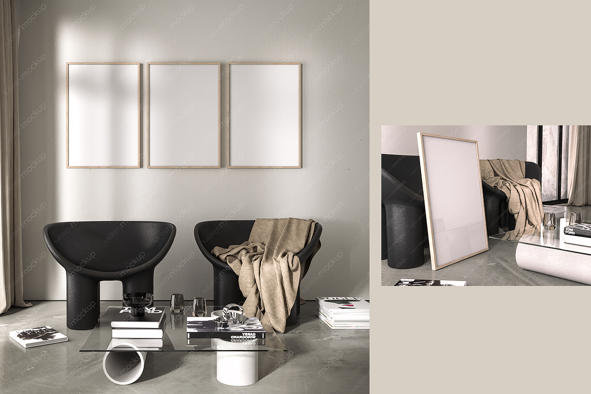 Premium Bundle of 8 Frame Mockups, a Mockup by Merien Mockup (Photo 5 of 5)
