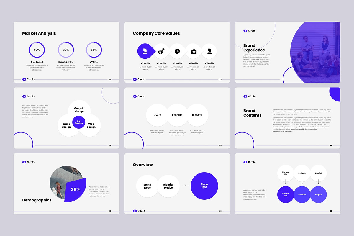 Circlo- Animated PowerPoint Template, a Presentation Template by MNML Agency (Photo 15 of 64)