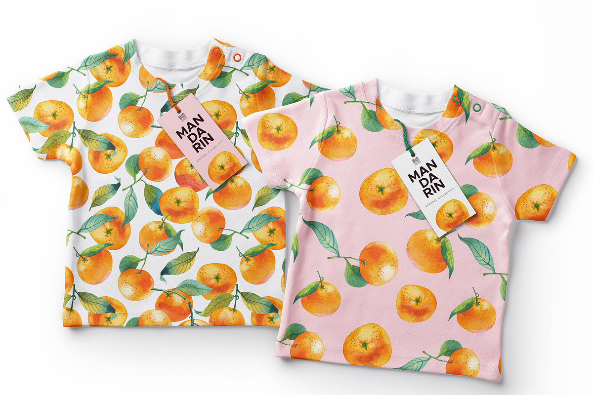 Watercolor Mandarin Fruits Vol. 1, a Food Illustration by Olga Begak Art & Design (Photo 9 of 10)